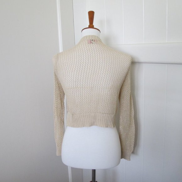 3/$15 Open Front Knit Cardigan with Gold Accent - Picture 5 of 12